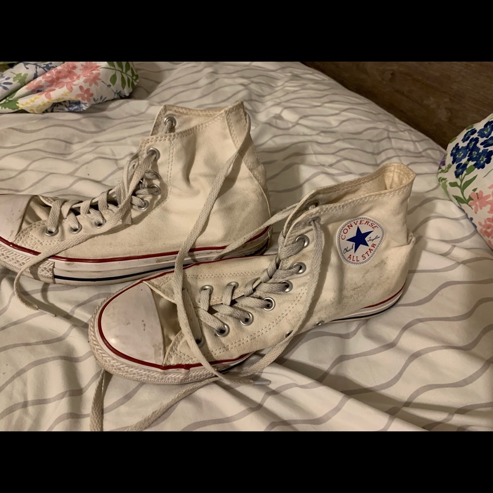 High top white converse